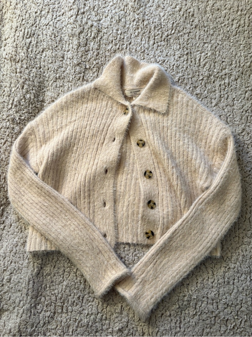 Cream Button Cardigan